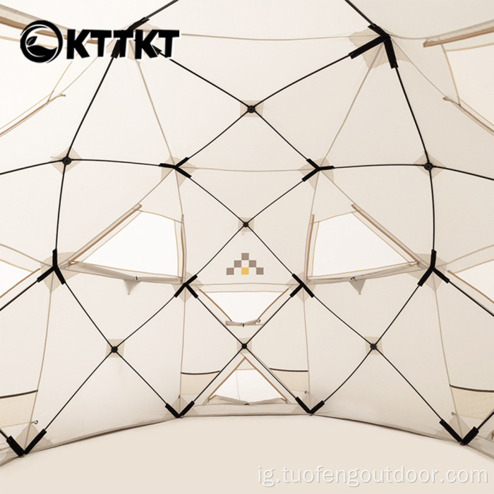 6.4KG White Camping Campking Tept ezinụlọ